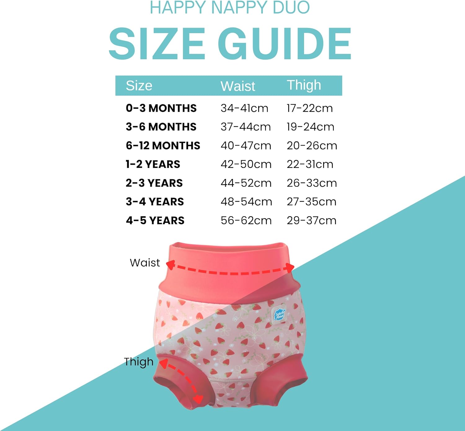 Size XL 1-2 years Splash About Happy Nappy Duo Reusable Swim Diaper